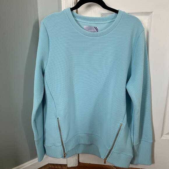 Addison Bay Ribbed Everyday Crewneck - Size L - Picture 2 of 4